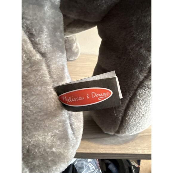 Melissa & Doug 36" Wide & 17" Tall Giant Lifelike Elephant Plush Stuffed Animal - Picture 7 of 10